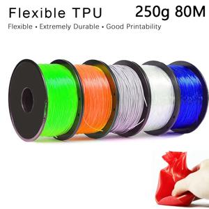 EasyThreed 3D 인쇄 유연한 필라멘트, TPU 직경 1.75mm 그물 무게추, 250g 길이 80M 부드러운 소재