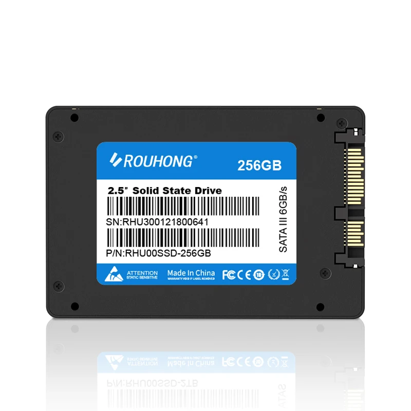 ROUHONG 노트북 데스크탑용 내장 솔리드 스테이트 드라이브, SATA3 SSD, 256GB, 128GB, 480GB, 512GB, 240 GB, 1TB, HDD 2.5 하드 디스크 디스크, 240 GB