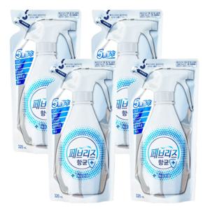 페브리즈 항균플러스 깨끗한향 리필형 320ml X4개