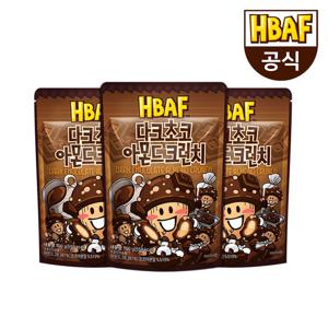 [본사직영] 바프 다크초코 아몬드 크런치 170g 3봉 세트