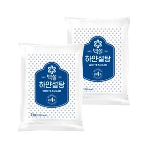 백설 하얀설탕 3kg x2개