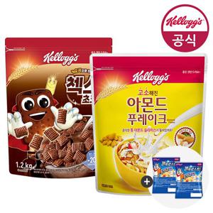 켈로그 첵스초코 1200g + 아몬드 푸레이크 1200g