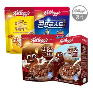 콘푸로스트300g+첵스초코340g+아몬드푸레이크300g+초코볼230g