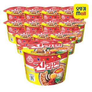 [오뚜기] 진라면 매운맛 용기 110g 12개