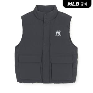 [MLB] 메가로고 중량 패딩조끼 NY (Charcoal Grey)