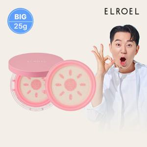 엘로엘 핑크 톤업 빅 선쿠션 본품 25g 1개+리필1개_ELROEL