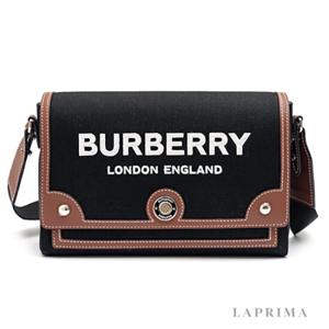 [BURBERRY] 버버리 캔버스 레더 노트백 8055748