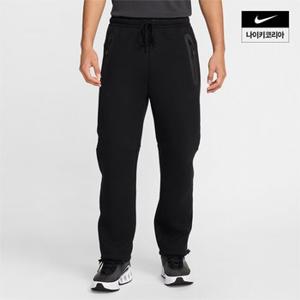 맨즈 나이키 테크 플리스 오픈 헴 팬츠 NIKE HJ6534-010