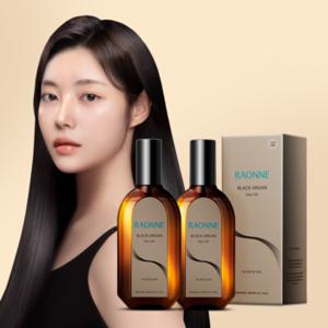 [1+1] 라온느 블랙 아르간 2X 리치 헤어오일 극손상 머리 에센스 100ml 2개