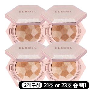 엘로엘 NEW 블렌딩 콤팩트 쿠션 12.5g 핑크 x 2개_ELROEL