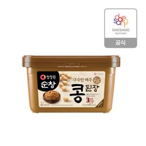 F)청정원 순창 메주콩된장(사각) 3kg