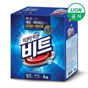 [라이온]비트 가루세제 4kg 지함 x 1개