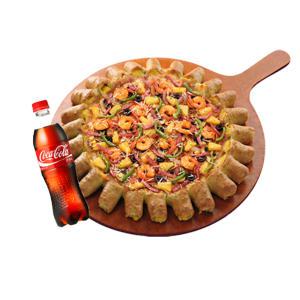 [피자마루] 하와이안쉬림프 바이트피자 + 콜라 1.25L