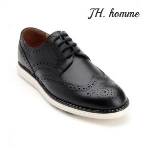 JH HOMME 소가죽 남성 스니커즈 남자 더비 IT6312BK