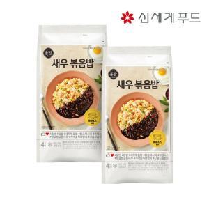 [올반] 새우볶음밥 880g x 2팩 (짜장소스포함)