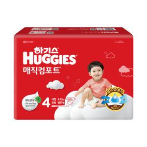 '하기스 매직컴포트 밴드 기저귀 4단계 공용 대형 60p'