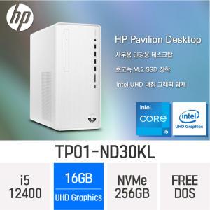 ND 가성비/사무용 데스크탑 HP 파빌리온 TP01-ND30KL ( 코어 i5-12400/  256GB/  16GB )