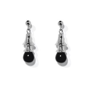 [콜드프레임](강남점)BLACK BELL SILVER EARRINGS