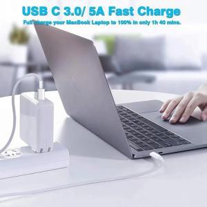 호환 애플 맥북 프로 에어 M1 M2고속 충전기 노트 북 전원 어댑터 30W 61W 67W 87W 96W 140W PD USB C3.0/