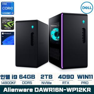 Dell 에일리언웨어 R16 게이밍 데스크탑 DAWR16N-WP12KR i9-14900KF RTX 4090 WIN11 Pro