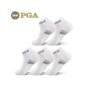 PGA 골프 스포츠 남성용 쿠션압박 단목양말 5족세트 PGAM-02