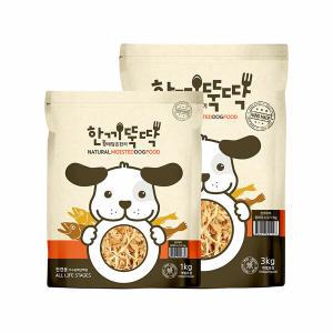 한끼뚝딱 소프트 국산 강아지 사료 3kg+1kg (총4kg) 사은품 증정