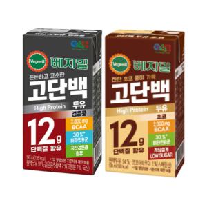 정식품 베지밀 고단백(검은콩+초코)두유 190ml 혼합구성