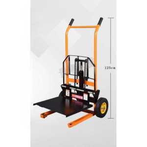 수동 소형 지게차 핸드카 리프트 유압 스태커 운반 핸드 상하차 파렛트 적재 자키 푸시 트럭 포크 전동