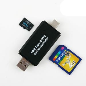 Coms USB 3.1 타입 C 카드리더기 3 in 1 TF SD IB610