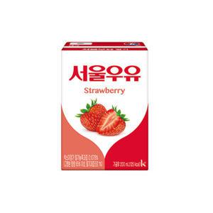 서울우유 멸균 딸기우유 200ml x 24팩