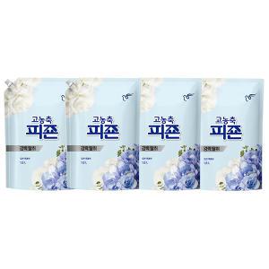 피죤 고농축 오리지널 섬유유연제 리필, 오션후레쉬, 1.6L, 4개