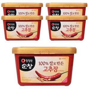 대상 청정원 순창 100% 쌀로 만든 고추장 3kg 5개 (15kg)