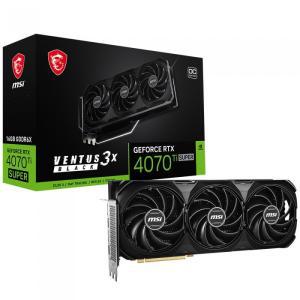 MSI 지포스 RTX 4070 Ti SUPER 벤투스 3X 블랙 OC D6X 16GB 그래픽카드 엔비디아