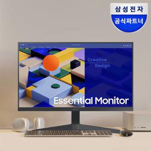 삼성전자 베젤리스 S24C310 24인치 에센셜 모니터 75Hz IPS FHD 광시야각 눈 보호 사무용 업무용 CCTV