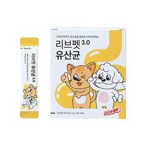 리브펫 유산균 3.0 강아지 고양이 스틱포, 30입, 60g, 1개