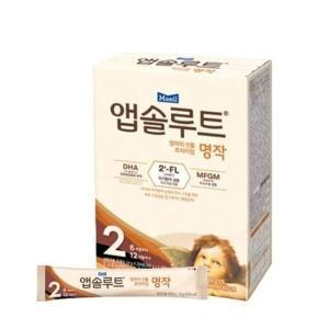 앱솔루트 명작 2FL 분유 2단계 14g 20개 스틱 휴대용 .