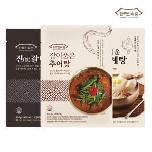 [내일도착] 한국민속촌 추어탕 450g 1~3팩/ 진갈비탕 700g 3~10팩/ 삼계탕 1kg 2~4팩