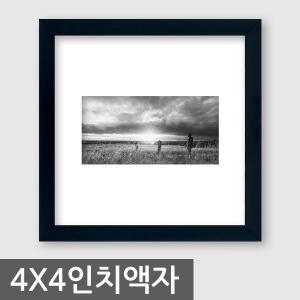 4x4인치[10.2x10.2cm] S형탁상벽걸이겸용 사진액자