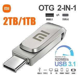 OTG C 타입 펜 드라이브, 스마트폰 PC용 미니 메탈 USB 메모리 스틱, 512GB USB 플래시 카드, 128GB USB 3