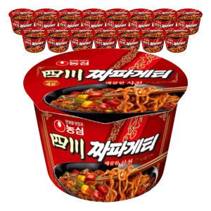 농심 사천짜파게티 큰사발, 115g, 16개