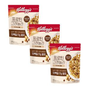 켈로그 프로틴 그래놀라 다크초코, 450g, 3개