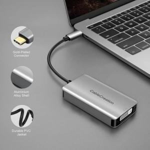 CableCreation USB C 듀얼 링크 DVI 어댑터 디스플레이 포트 케이블 DVI-I 1600P MacBook 삼성 호환 갤럭시