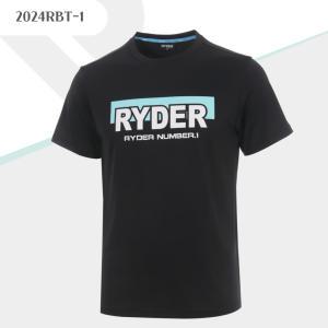 라이더 RYDER 2024RBT-1 기획티 블랙 남성/여성 반팔티셔츠 배드민턴 복 탁구 스쿼시 스포츠의류 (2024RBT-