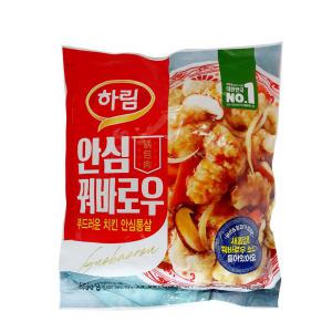 하림 안심 꿔바로우 450g 에어프라이어 특제 소스 동봉 국산닭안심 간식 안주 야식