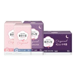 좋은느낌 오리지널 맥시슬림, 중형, 36P + 대형, 32P + 오버나이트, 24P + 수퍼롱, 10P