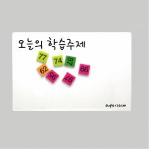 [신세계몰]슈퍼쌤 수업도구 EVA 자석 화이트보드20x30cm(칠판부착용 모둠활동 골든벨) 897998