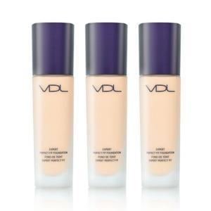 VDL 엑스퍼트 퍼펙트 핏 파운데이션 30ml A03 (핑크/미디엄톤의 23호) 3개