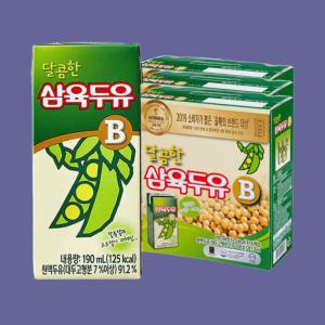 삼육 달콤한 삼육두유B 190ml 48팩 달콤