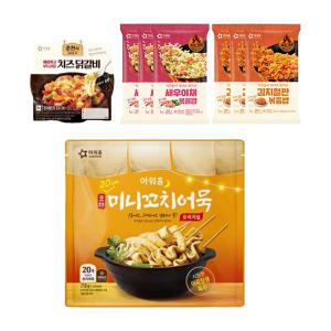 아워홈 포차 미니꼬치어묵 오리지널, 710g, 1개 + 치즈닭갈비, 170g, 1개 + 김치철판볶음밥, 250g, 3개 + 새우볶음밥, 250g, 3개