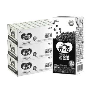 콩앤콩 고칼슘 두유 검은콩 190ml 72팩